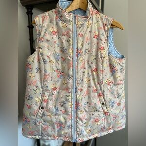 Women’s Cotton Traders reversible patterned vest size 16 UK/12 US